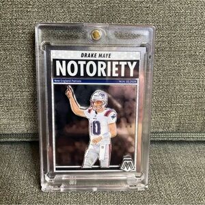 Custom 3D Floater - Drake Maye Notoriety Mosaic card
